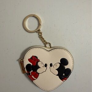 Kate Spade Heart-Shaped Disney Keychain Wallet
